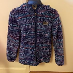 Eddie Bauer Kids Unisex Plush Fleece Hooded Jacket size 10-12